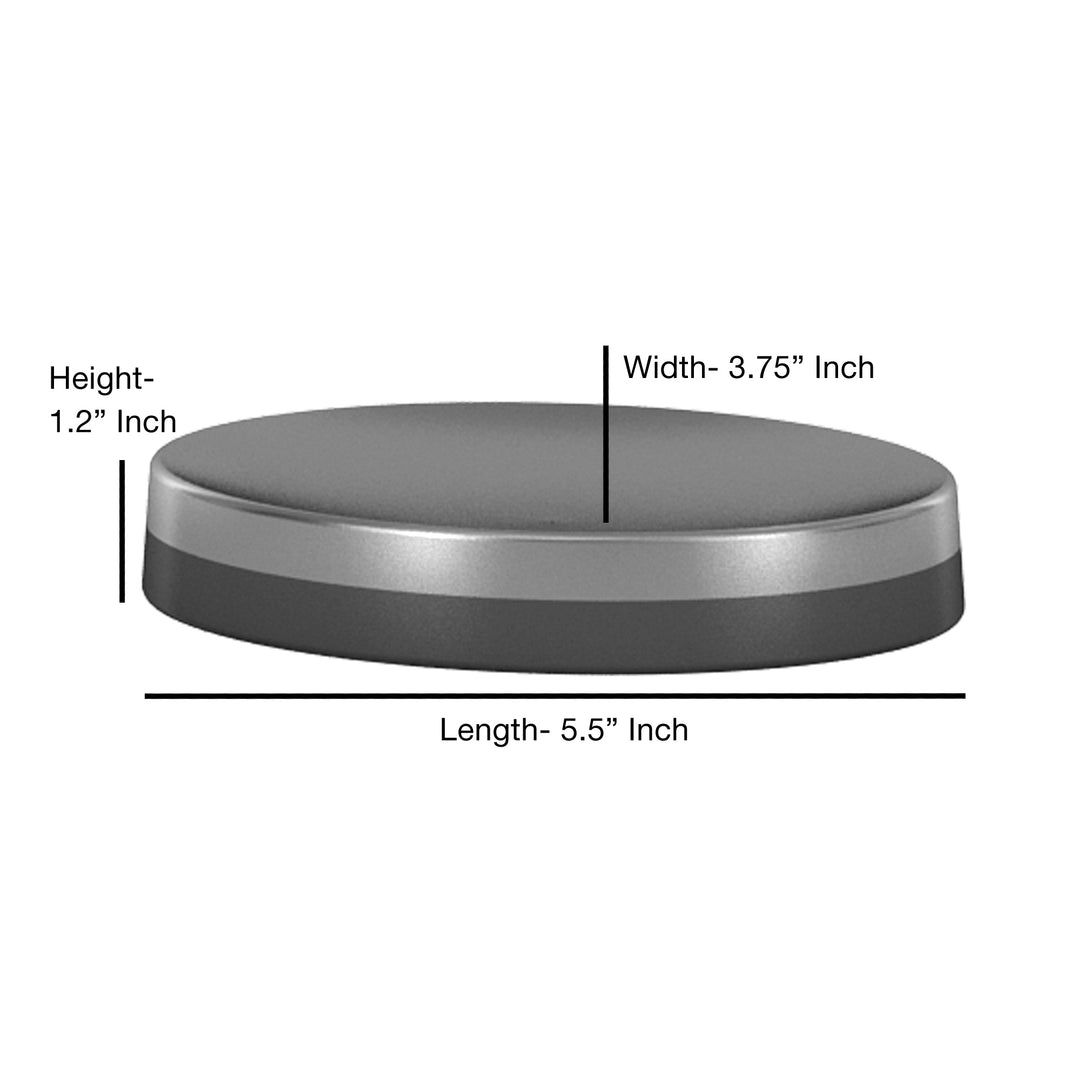 Soap Dish for Bathroom Counter,Shower & Kitchen | Shiny, Brushed & Black Nickel