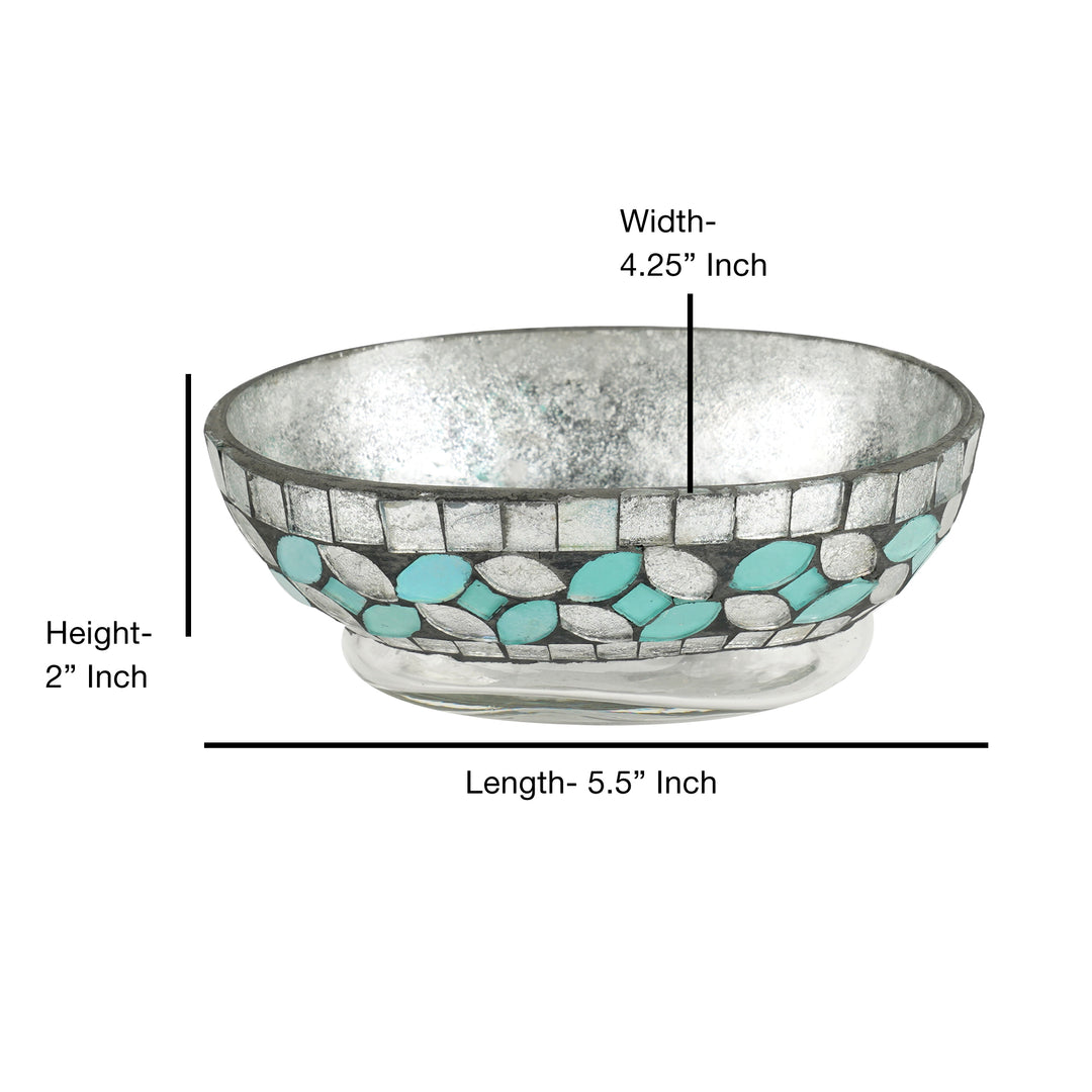 Soap Dish for Bathroom Counter,Shower & Kitchen | Mosaic/Steel