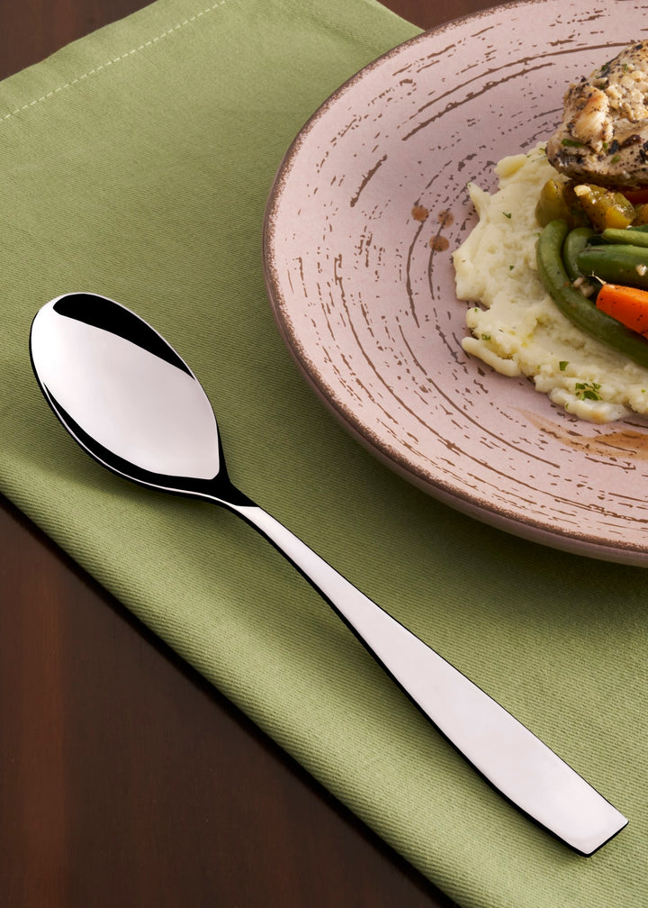 Stainless Steel Dinner Spoon | 8.4", Silver, Set of 12
