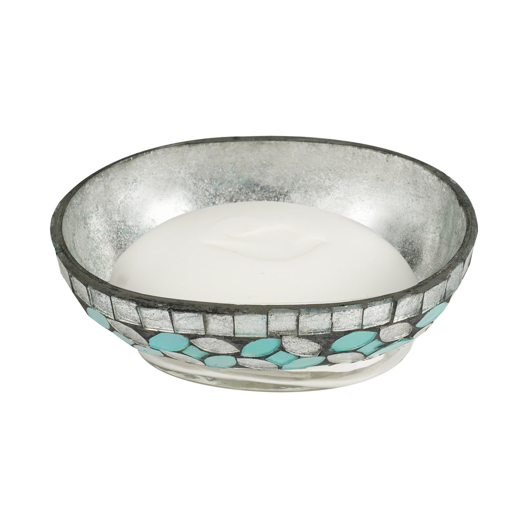 Soap Dish for Bathroom Counter,Shower & Kitchen | Mosaic/Steel