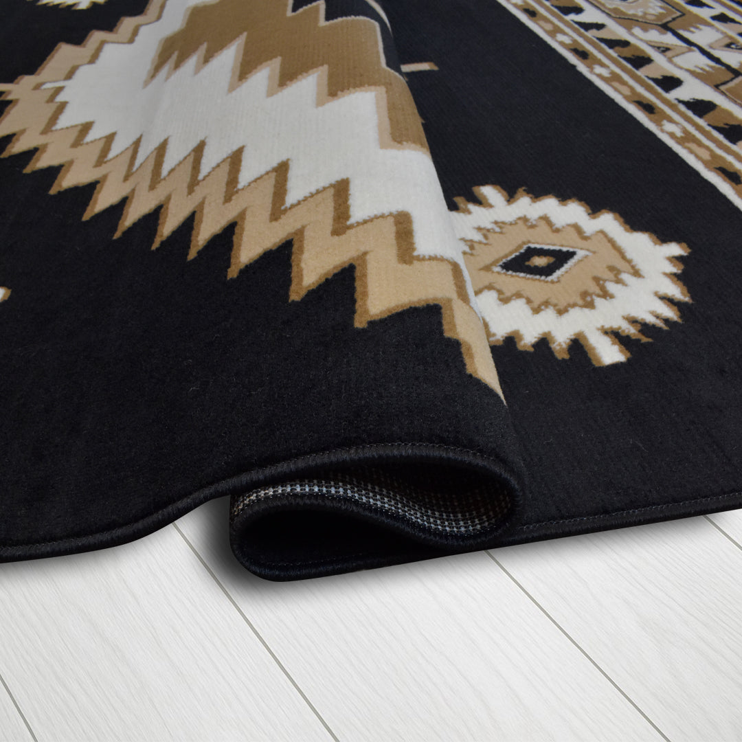 Great West Southwestern Area Rug | Tribal Diamond Geometric Design |  Polypropylene | Indoor Accent Rug