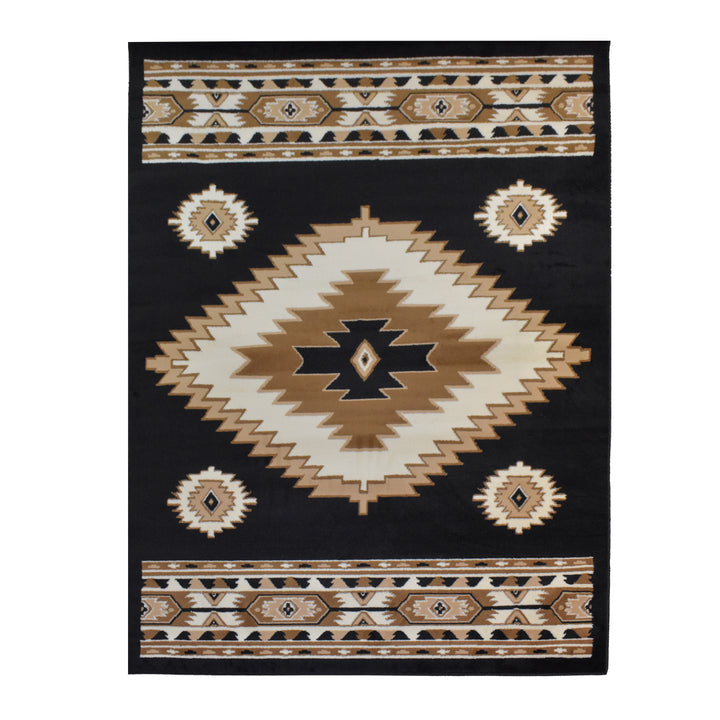 Great West Southwestern Area Rug | Tribal Diamond Geometric Design |  Polypropylene | Indoor Accent Rug