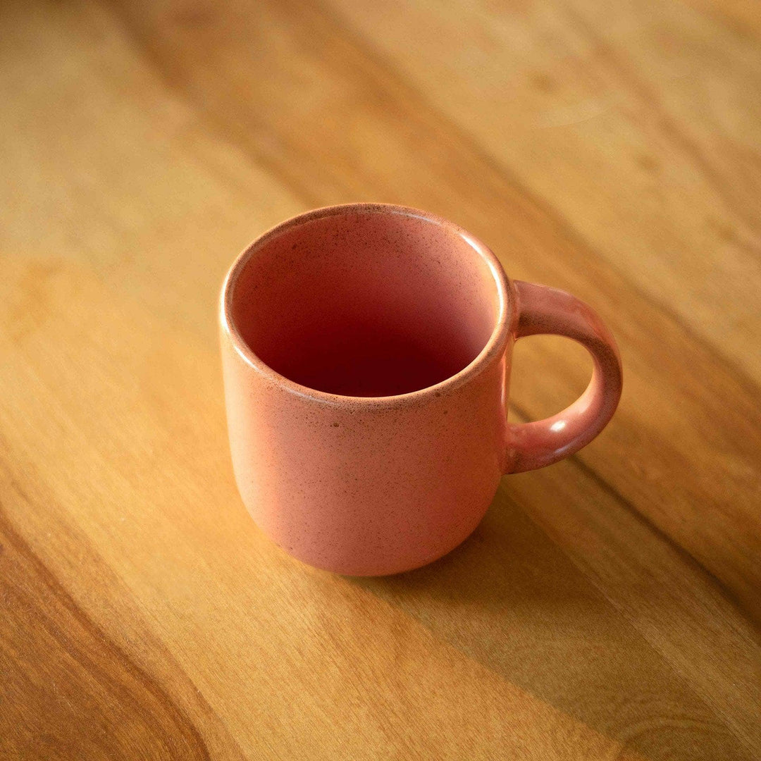 Mug | 8.5 OZ Ceramic Peach Coffee Mug
