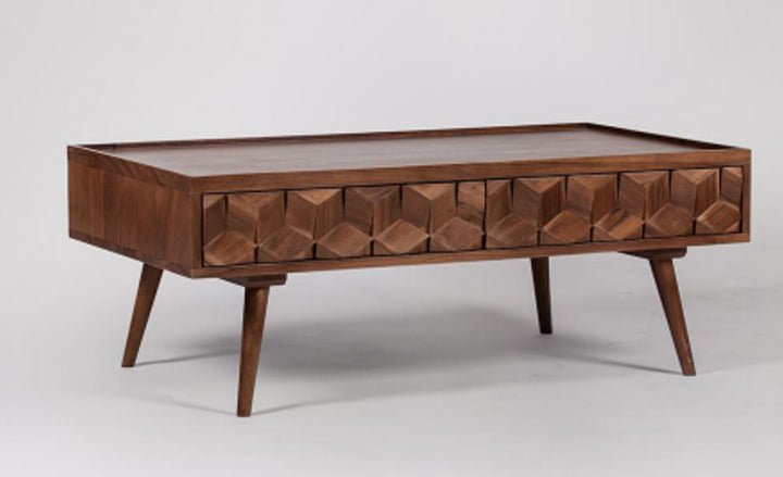 Wood Coffee Table | Acacia Wood | Handmade Table | 51x20x18"