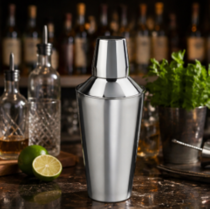 Stainless Steel Cocktail Shaker | Shiny Mirror Finish |  28 oz Bar Tool