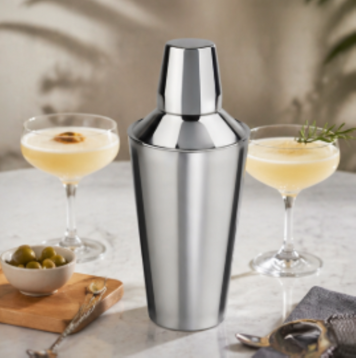 Stainless Steel Cocktail Shaker | Shiny Mirror Finish |  28 oz Bar Tool