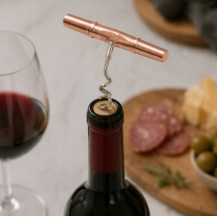 Hammered Cork Screw | Copper Finish