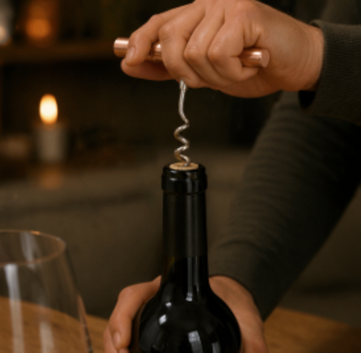 Hammered Cork Screw | Copper Finish