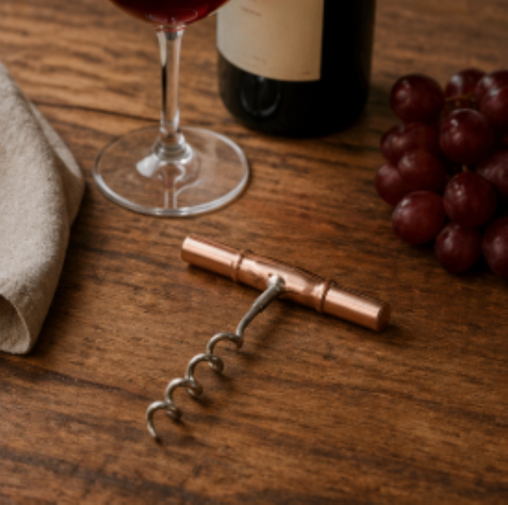 Hammered Cork Screw | Copper Finish