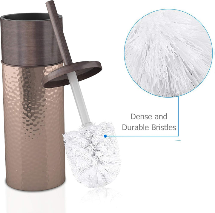 Stainless Steel Toilet Brush Holder for Bathroom | Copper Finish