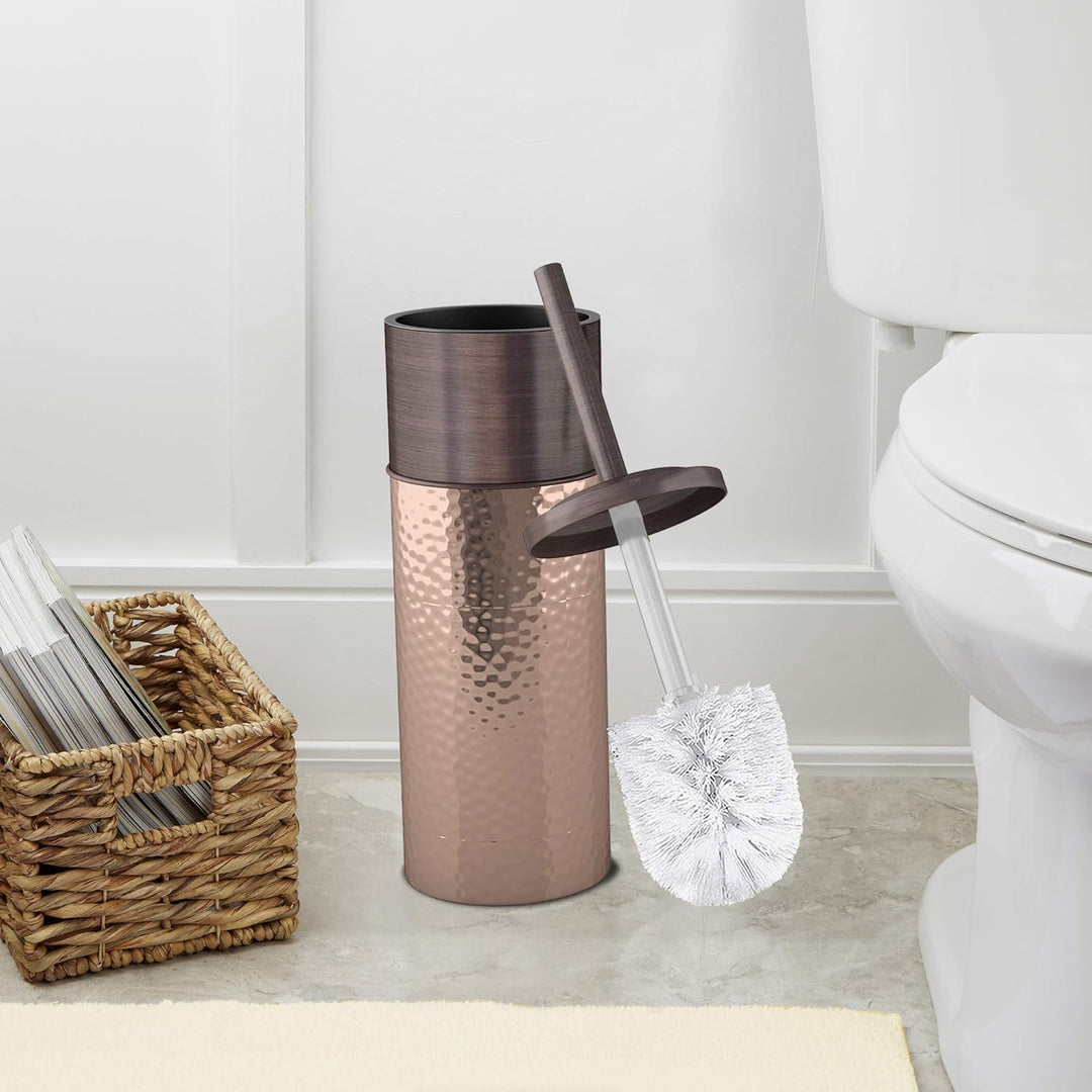 Stainless Steel Toilet Brush Holder for Bathroom | Copper Finish