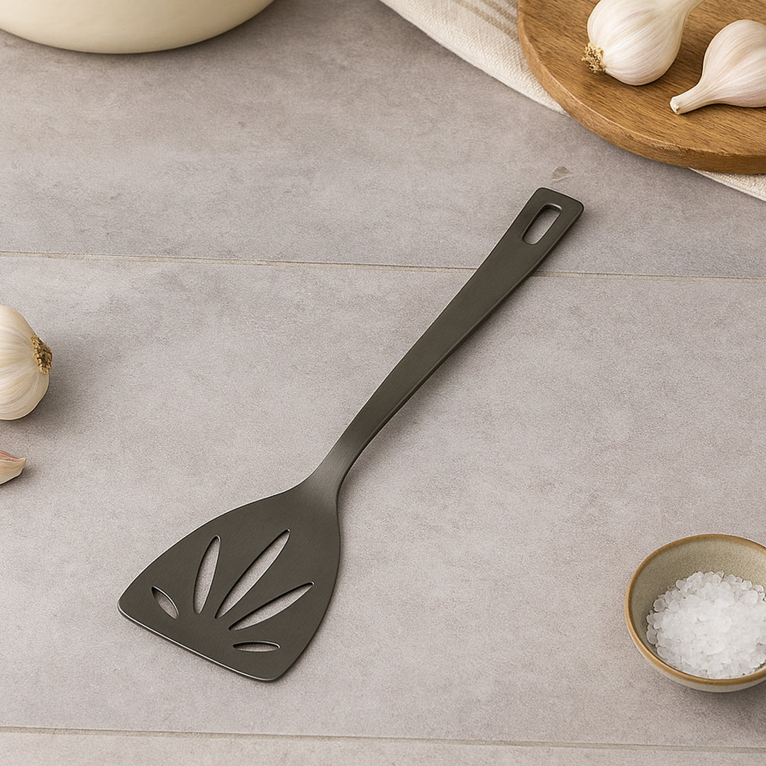 Stainless Steel Slotted Spoon | 1.8 mm Crown Slotted Turner | Kitchen Utensil