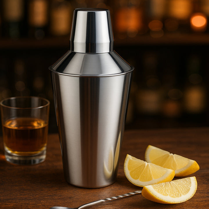 Stainless Steel Cocktail Shaker | Shiny Mirror Finish |  28 oz Bar Tool