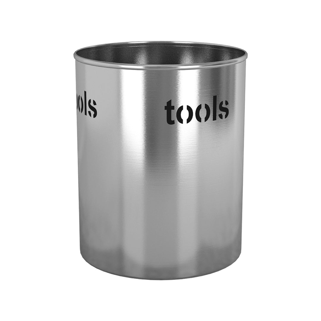Utensils Holder, Brushed, 7.5'' H X 7.5'' W X 7.5'' D