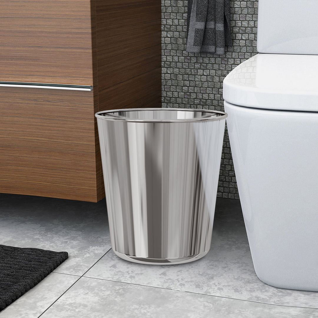 Metal Wastebasket, 7Qt