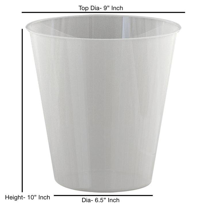 Plastic Wastebasket, 8QT