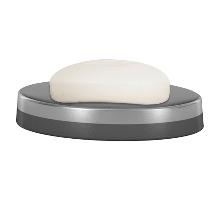 Soap Dish for Bathroom Counter,Shower & Kitchen | Shiny, Brushed & Black Nickel