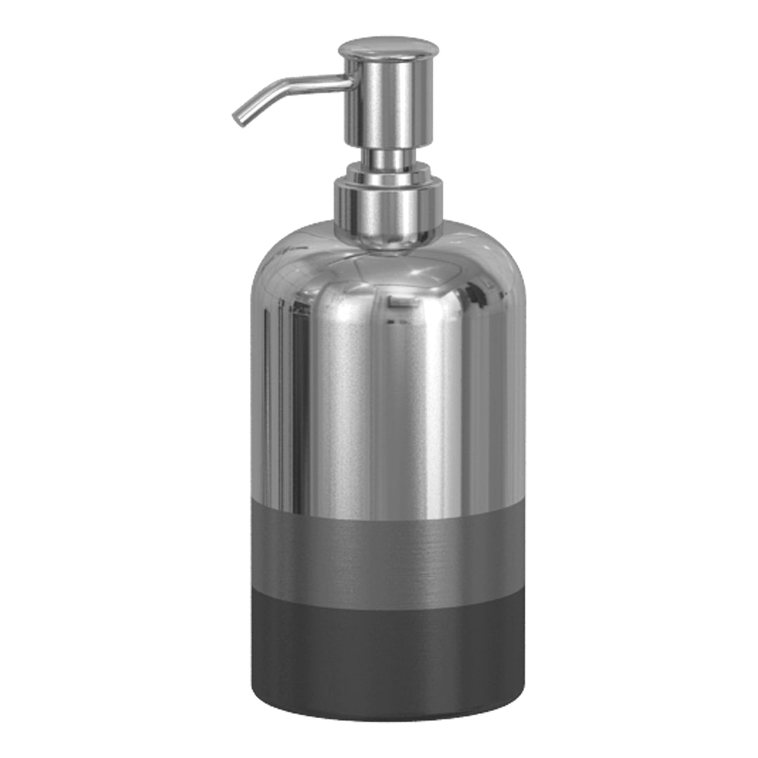 Stainless Steel Soap Dispensor, Lotion Pump, Platinum 3 Tone Finish