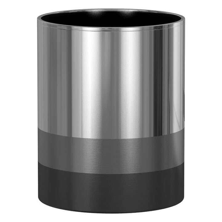 Triune 3-Tone Stainless Steel Wastebasket