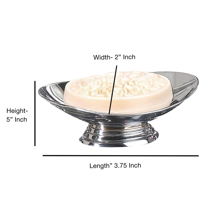 Soap Dish for Bathroom Counter,Shower & Kitchen | Chrome