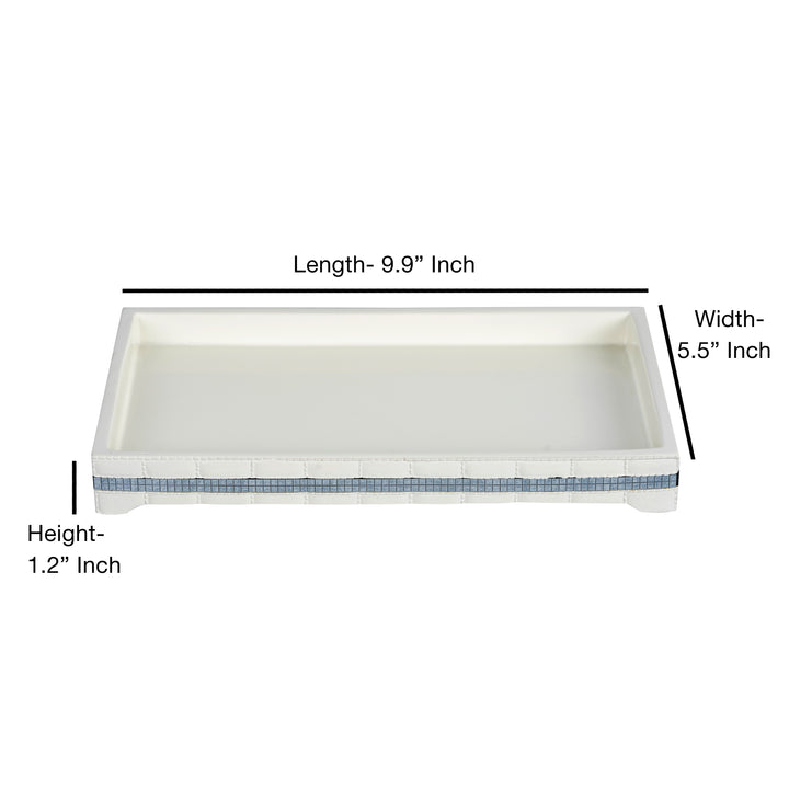 Soap Dish for Bathroom Counter,Shower & Kitchen | White Resin