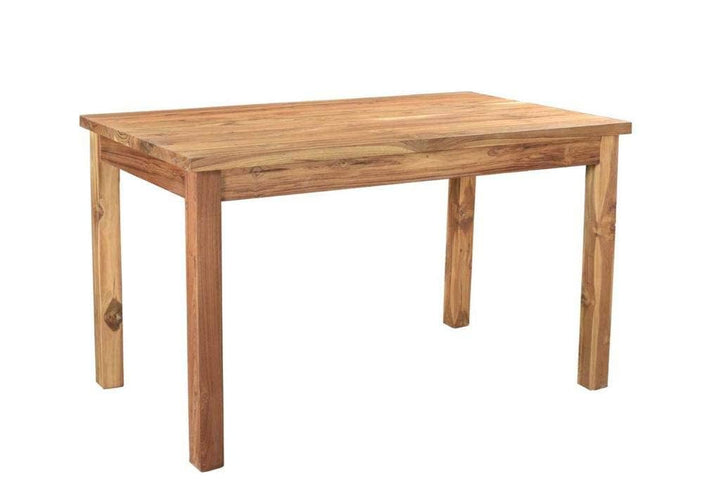 Teak Wood Dining Table | 142x78x15 cm | Durable & Stylish Dining Table for Kitchen, Dining Room & Home Decor