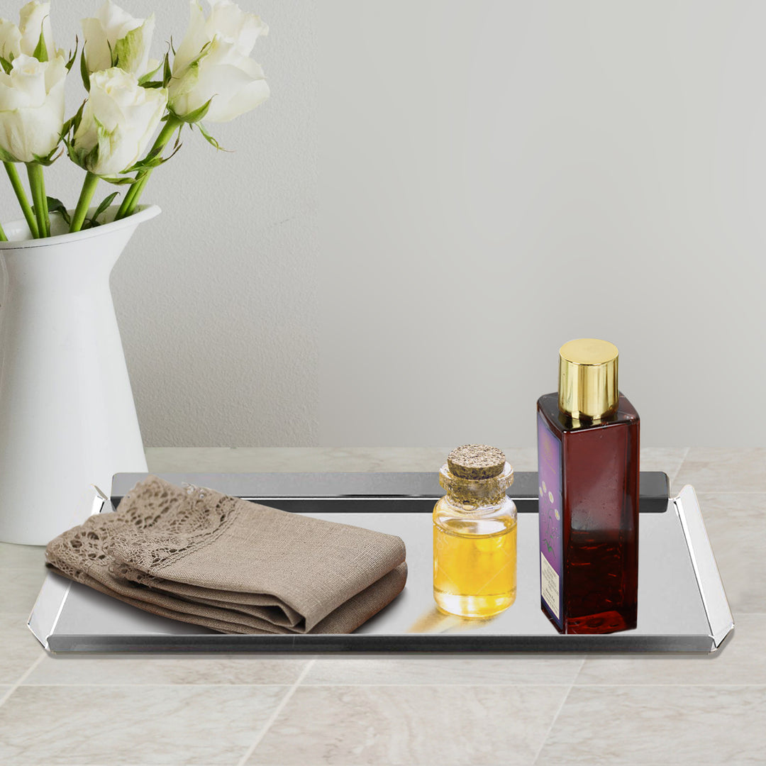 Stainless Steel Storage Organizer Tray for Bathroom | Shinny Finish