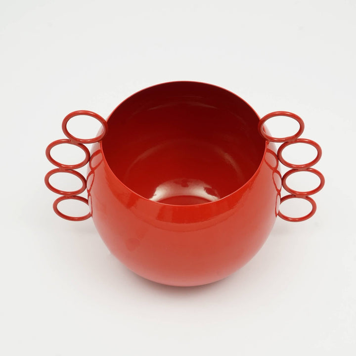 Quirky Red Planter | Tomato Red Modern Indoor Plant Pot