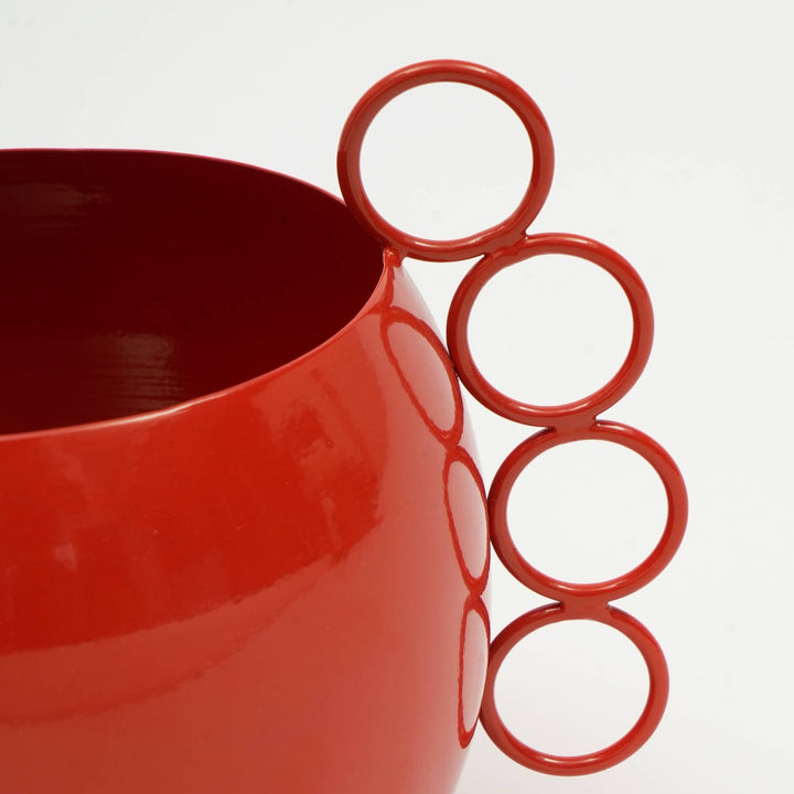 Quirky Red Planter | Tomato Red Modern Indoor Plant Pot
