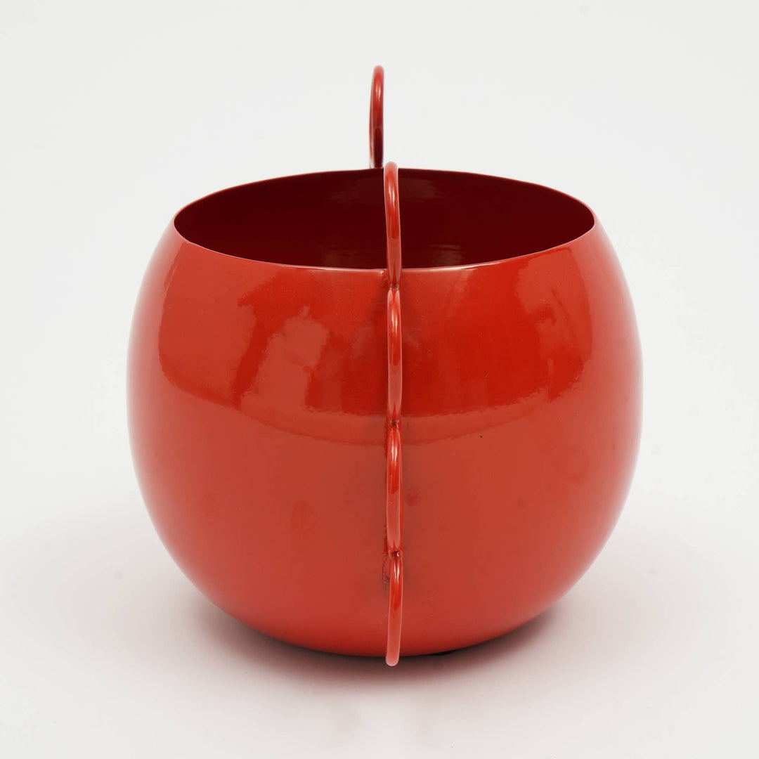 Quirky Red Planter | Tomato Red Modern Indoor Plant Pot