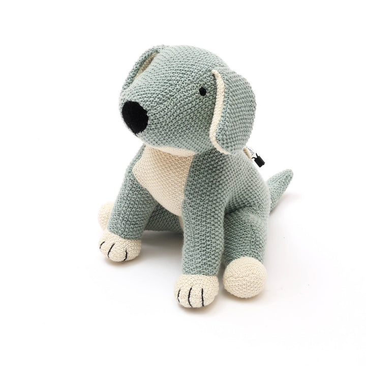 100% Cotton Knitted Stuffed Puppy Soft Toy