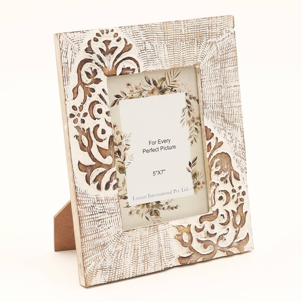 Wooden Carving Photo Frame