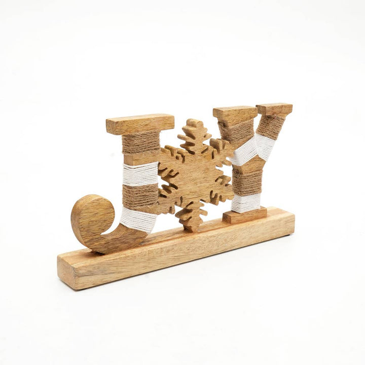 (JOY) Wooden Table Top Letter