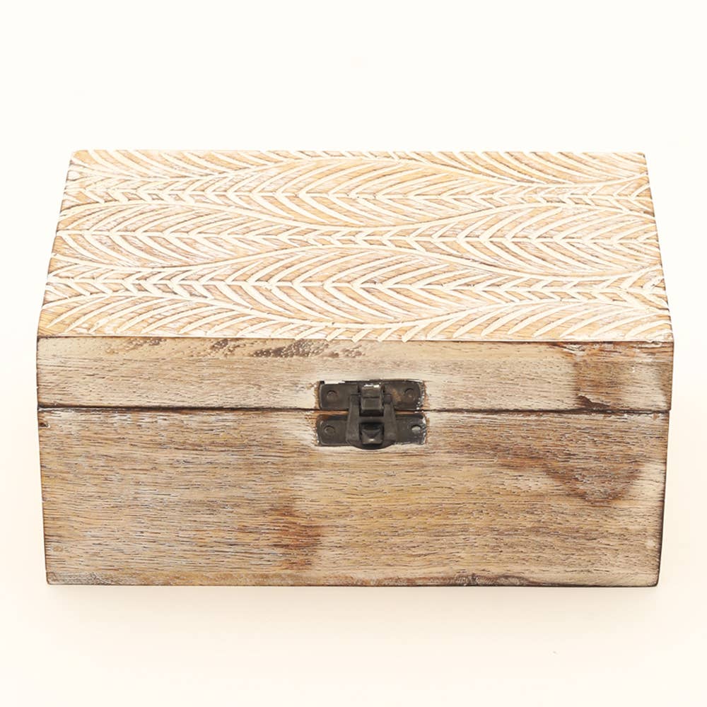 Wooden Medium Jewellary Box Mango Wood