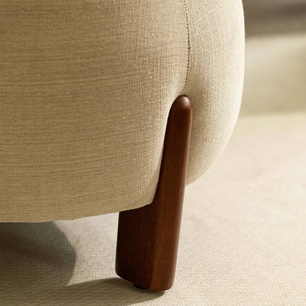 Upholstered Round Ottoman