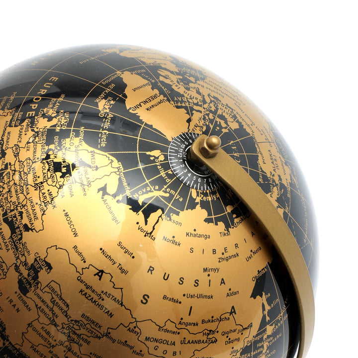 Tabletop Decorative Globe on Metal V Stand-12"(H)