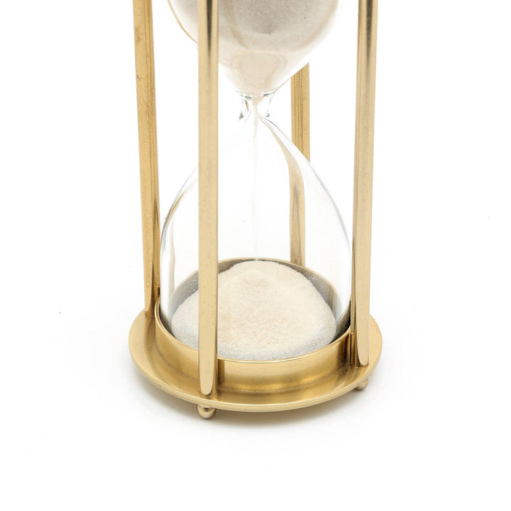Decorative Aluminum Frame Sand Timer - Hourglass (2.75"X2.75"X6")