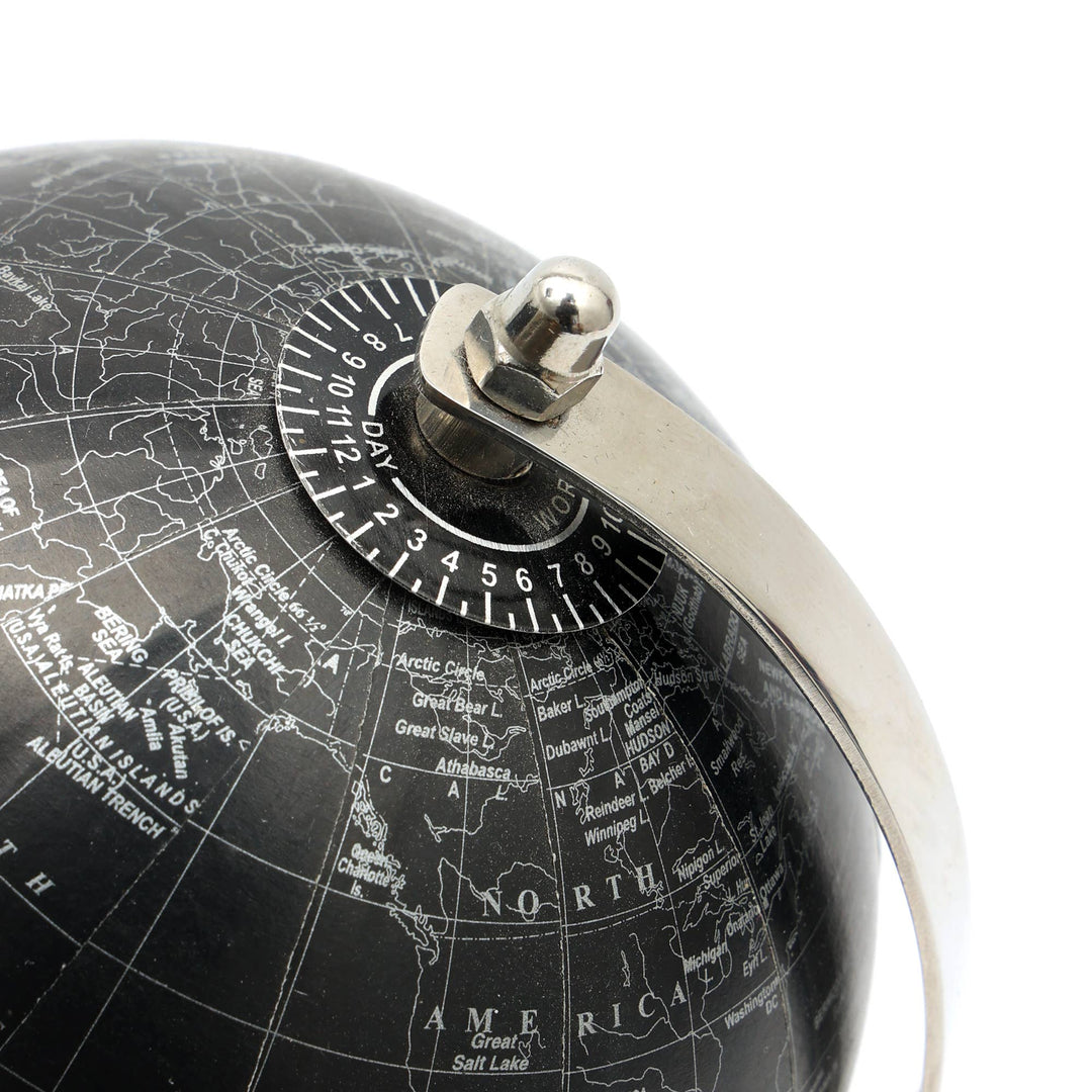 Tabletop Decorative Globe on Aluminum Base - 6"(H)
