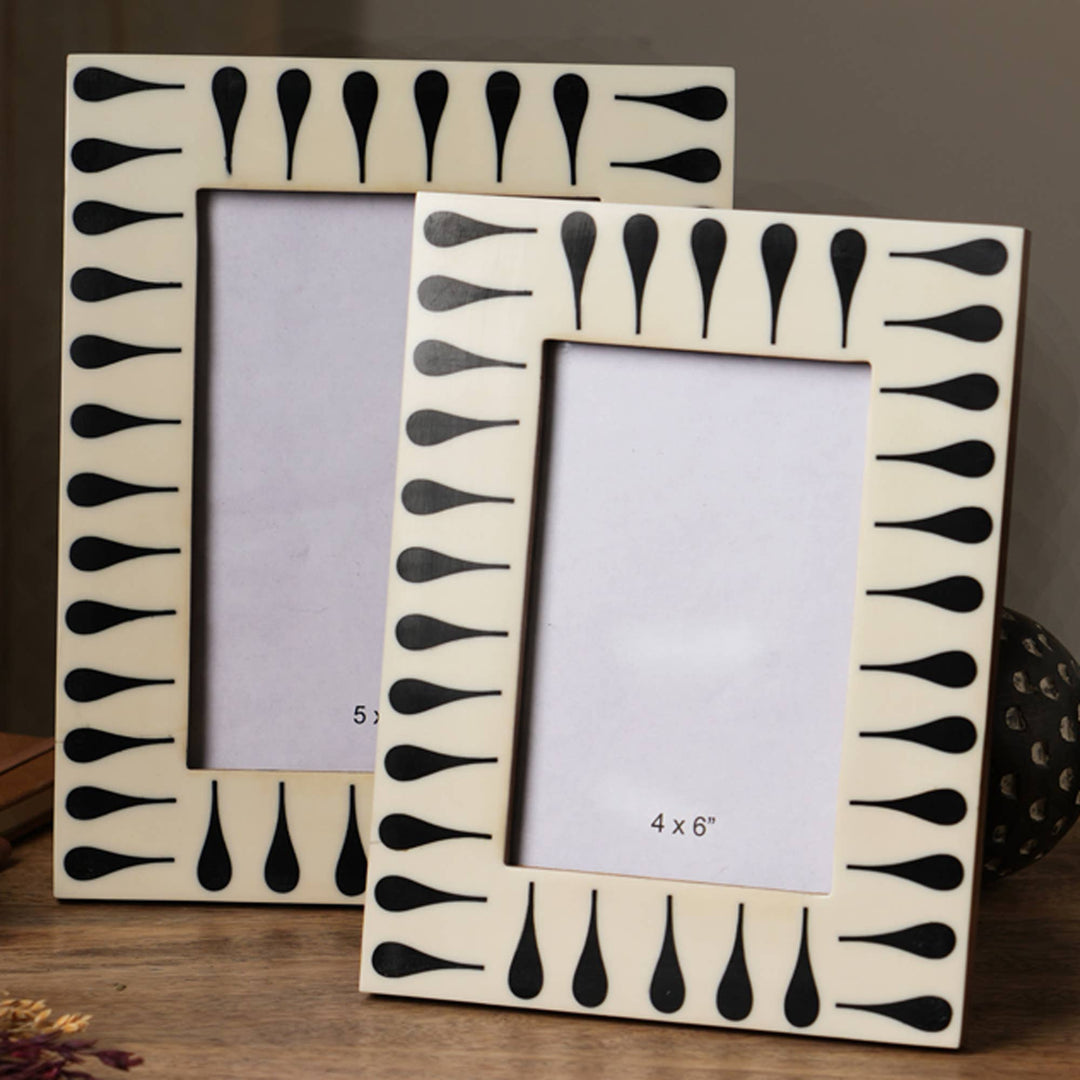 Black & White Photo Frame Set Of 2