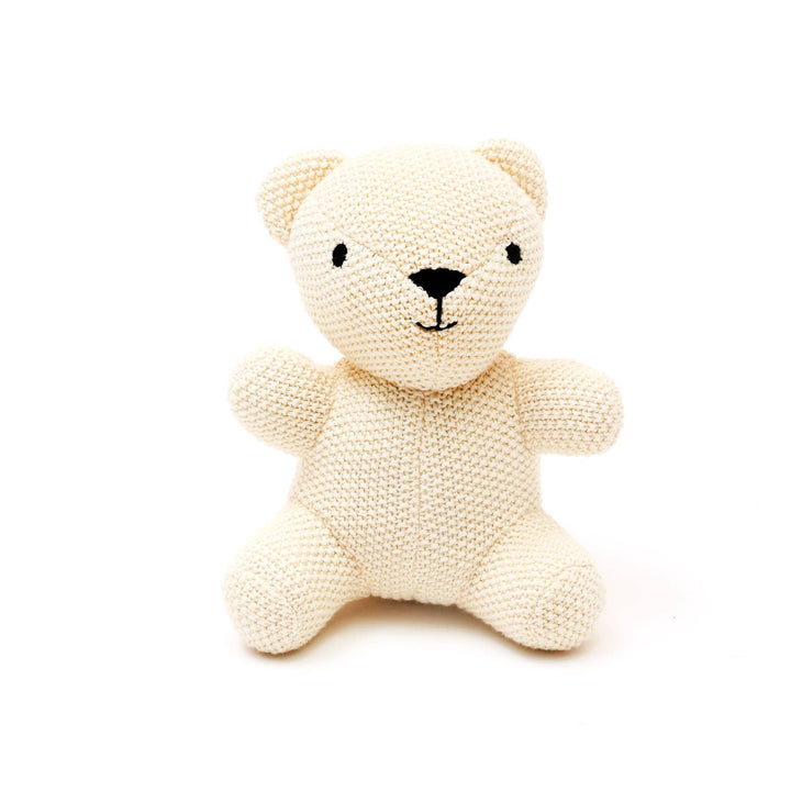 Cotton Knitted Stuffed Baby Toy-Bubu (Ivory)