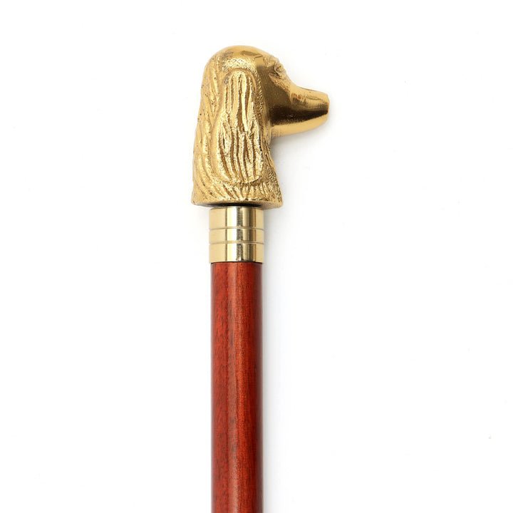 Dog-Shaped Metal Handle Wooden Shoehorn – 30"