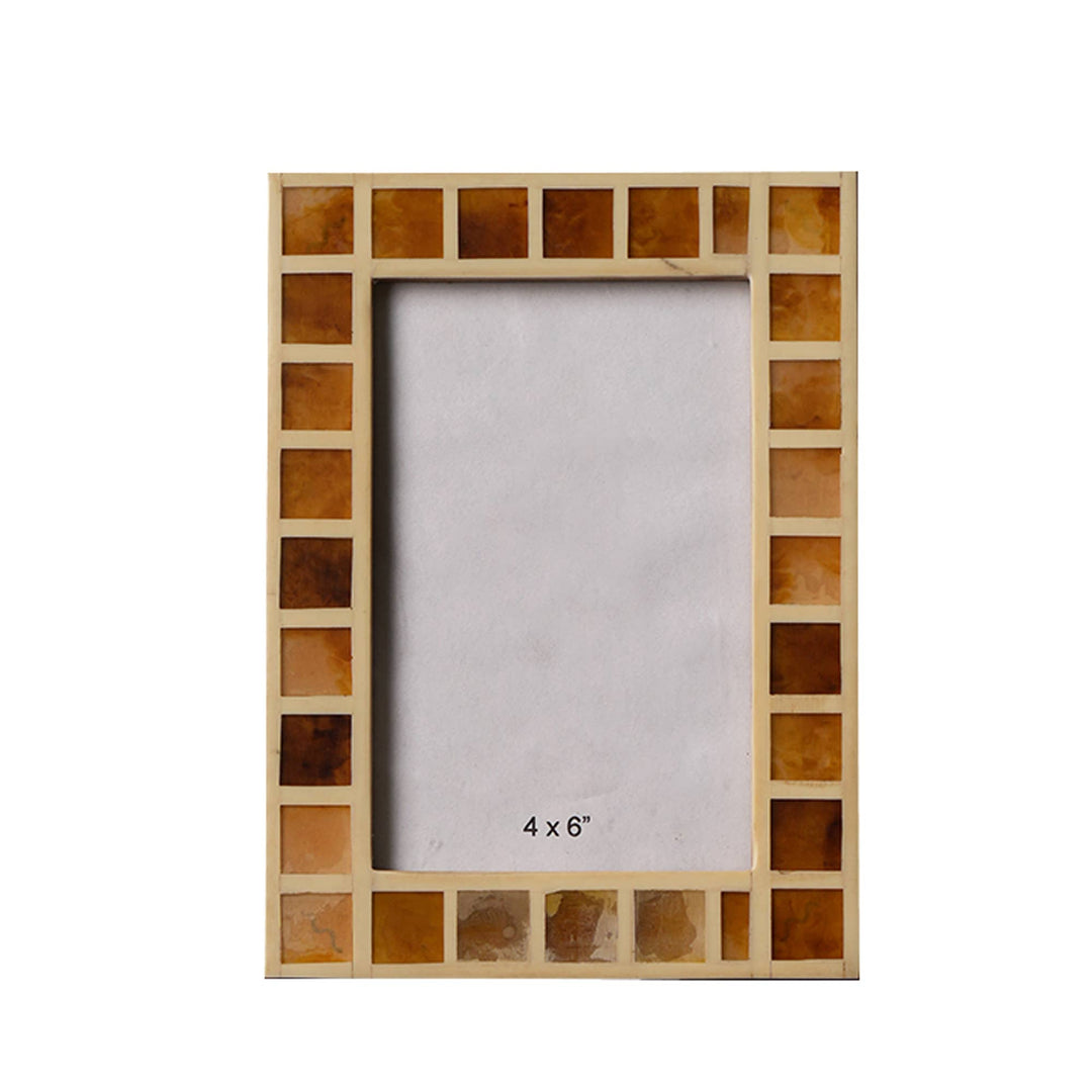 Brown Square Photo Frame Set Of 2