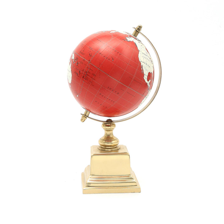 Tabletop Decorative Globe on Aluminum Base - 10.75"(H)
