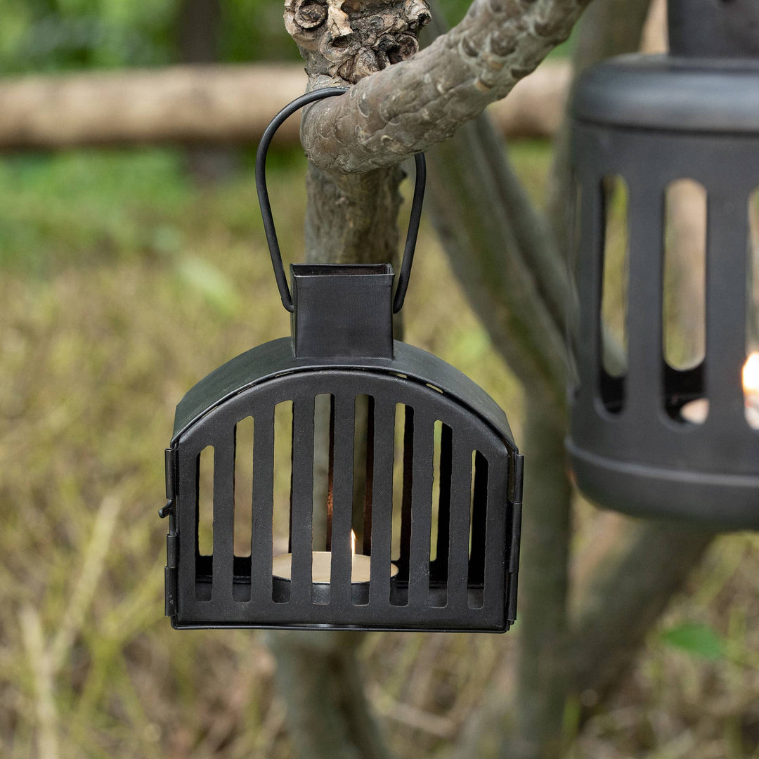 Kuma Metal Oval Lantern Set Of 2 (With T-Light)