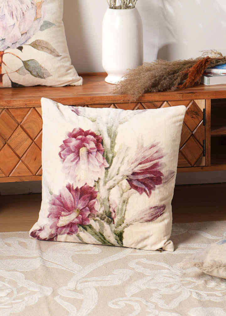 Cotton Velvet Printed Cushion