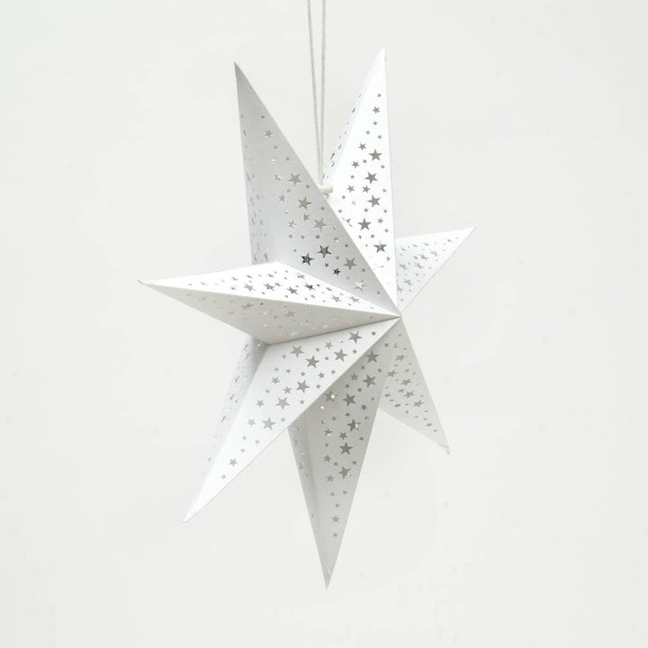 White Handmade Paper Star 60 Cm (Dia)