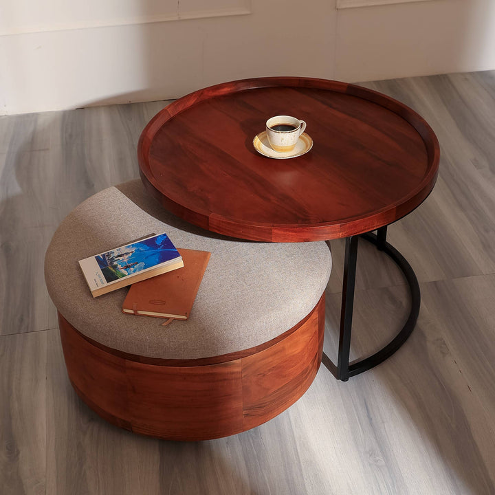 Metal Coffee Table & Nested Drum