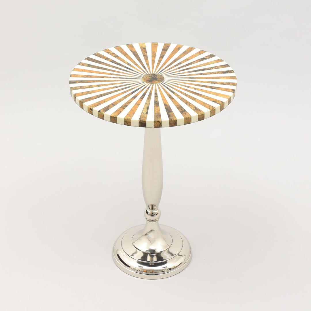 Decorative & Modern Resin Side Table-15"x15"x21"