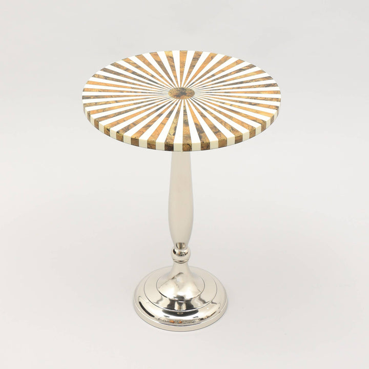 Decorative & Modern Resin Side Table-15"x15"x21"