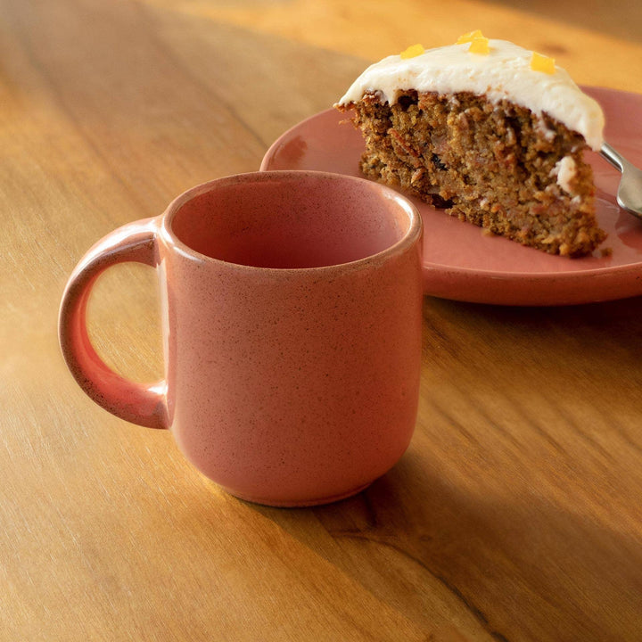 Mug | 8.5 OZ Ceramic Peach Coffee Mug